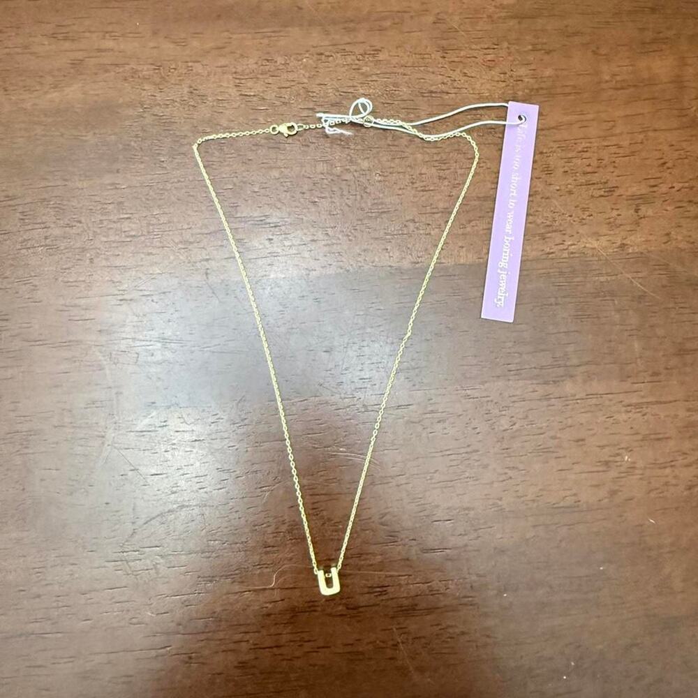 Melinda Maria Gold Initial Necklace